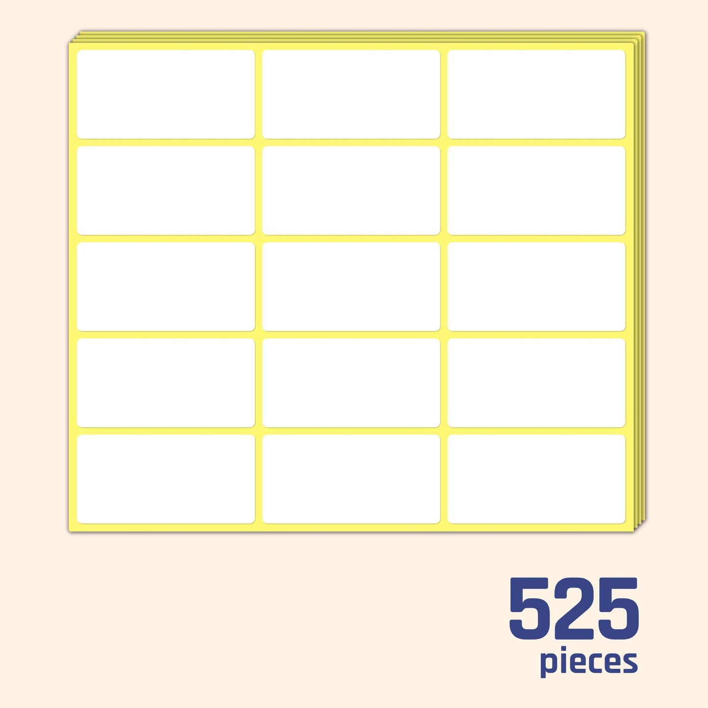 525 Pieces, 3 x 1.5 inch - Labels for Storage Bins, Organizing, Moving Box Packing Label Stickers