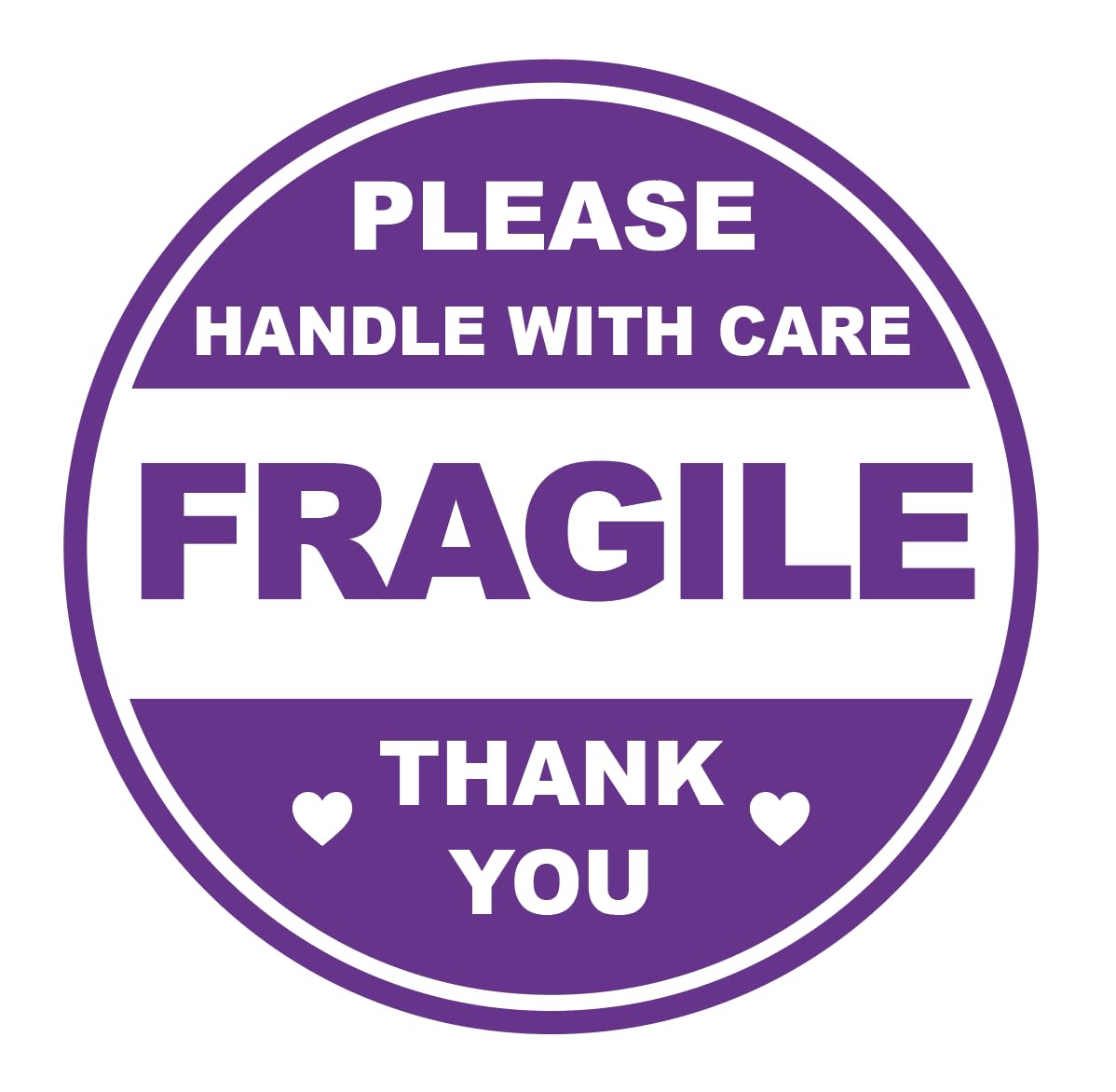 2 inch 300 PCS Fragile Handle with Care Stickers for Shipping Mailing Cartons Envelops Adhesive Labels