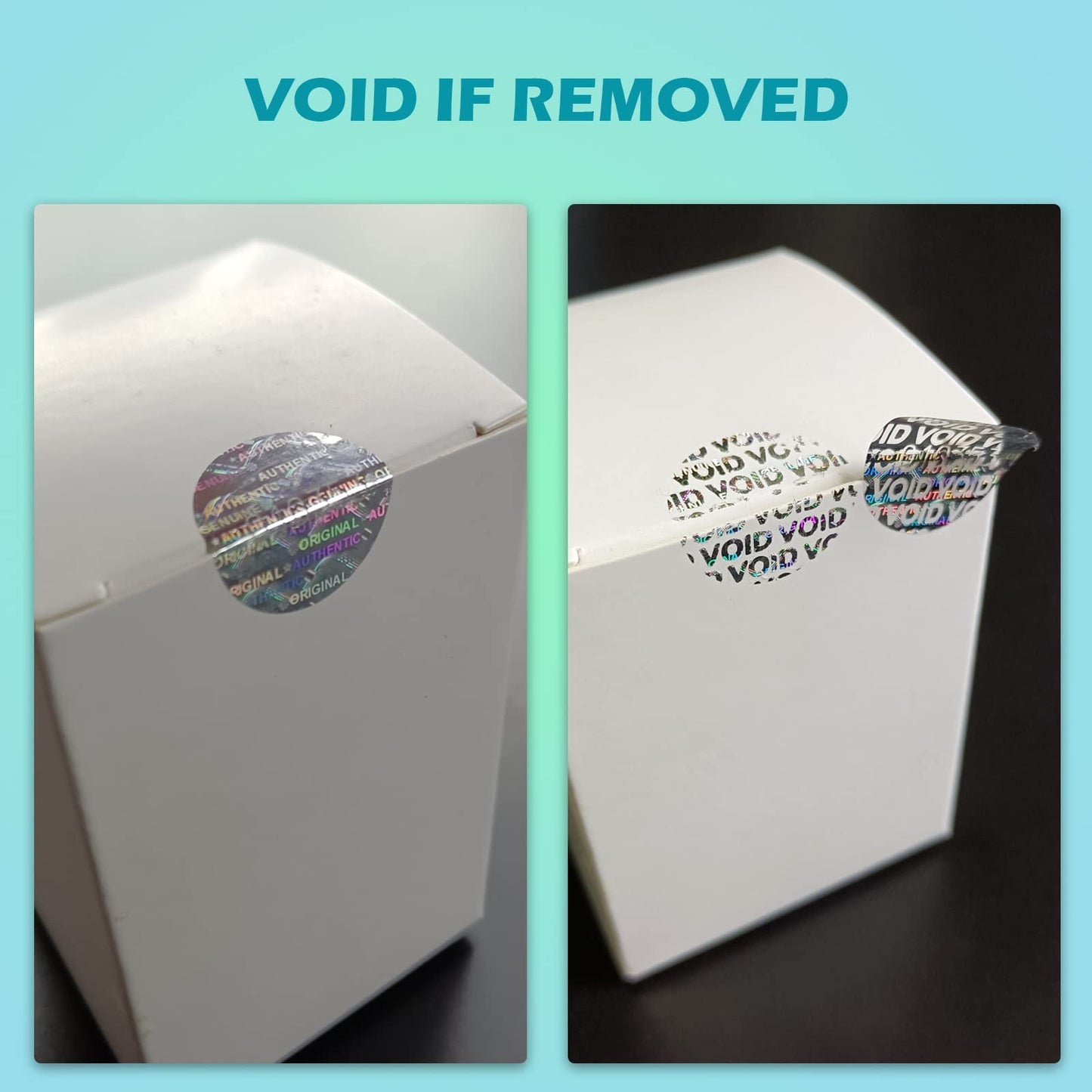 Round Tamper Evident Stickers High Security Warranty Void Seal Genuine Authentic Hologram Labels/Stickers with Unique Sequential Serial Numbering Circle Tamper Proof Stickers(320pcs,GQYH)
