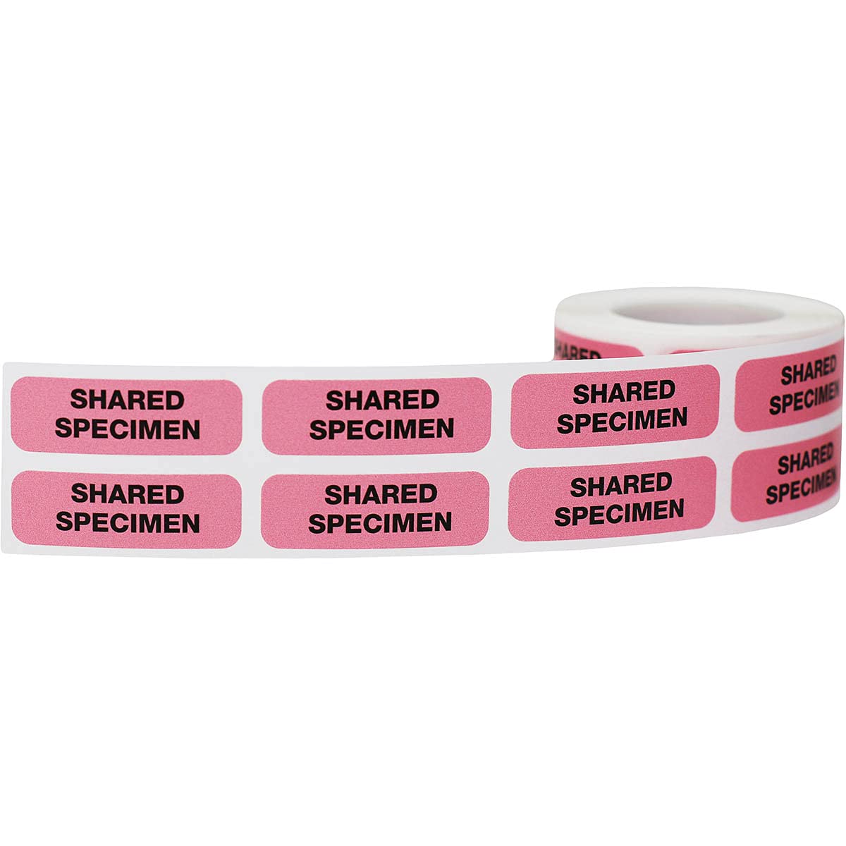 Shared Specimen Medical Healthcare Labels, 0.5 x 1.5 Inch Rectangle, 500 Total per Roll