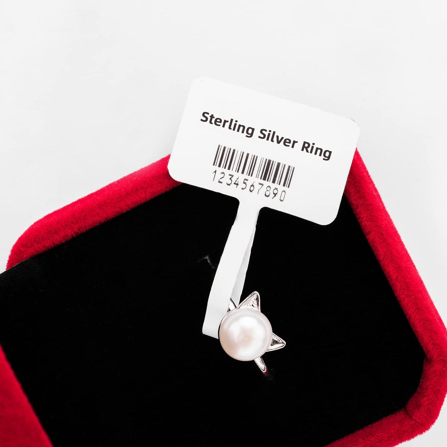Phomemo Label Paper, Jewerly Price Tag Labels Compatible with M100/M110/M120/M200/M220/M221 Label Printer, Thermal Sticker Labels,Black on White, (11/8" x 7/8"+13/4"), 100 pcs/Roll, 1-Pack