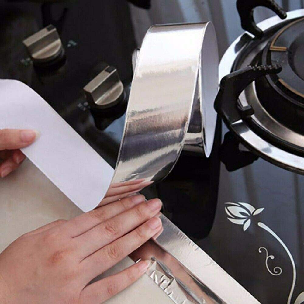 45mm x 20m Aluminium Foil Tape - Conductive, High Temp Heat-Resistant Foiled Tape Rolls for HVAC Repair, Ducts, Dryers, Jewelry Making & Crafts 45mm x 20m
