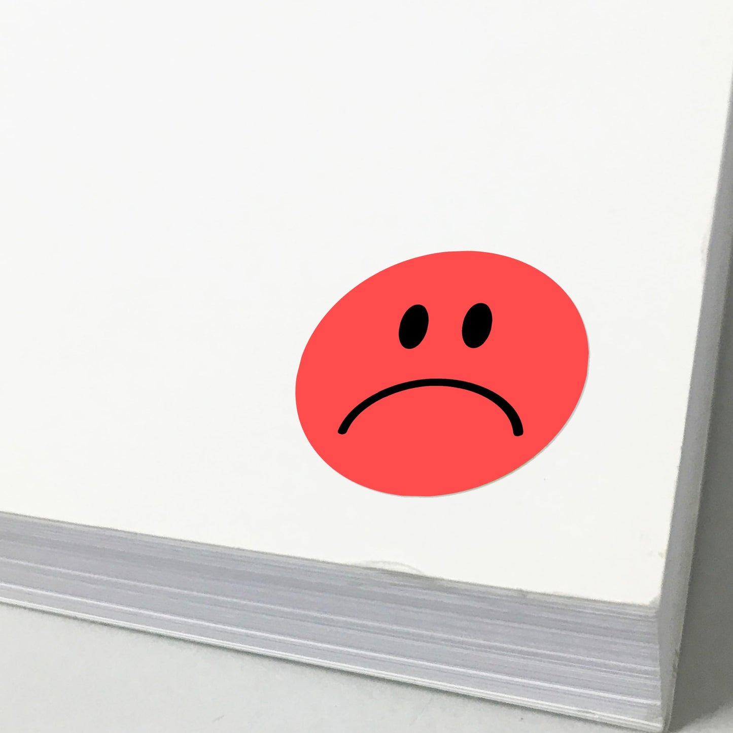 6000 Pieces - 1/2" Smiling Happy Sad Face Behavior Emotion Stickers, Red/Yellow 6000 Pieces