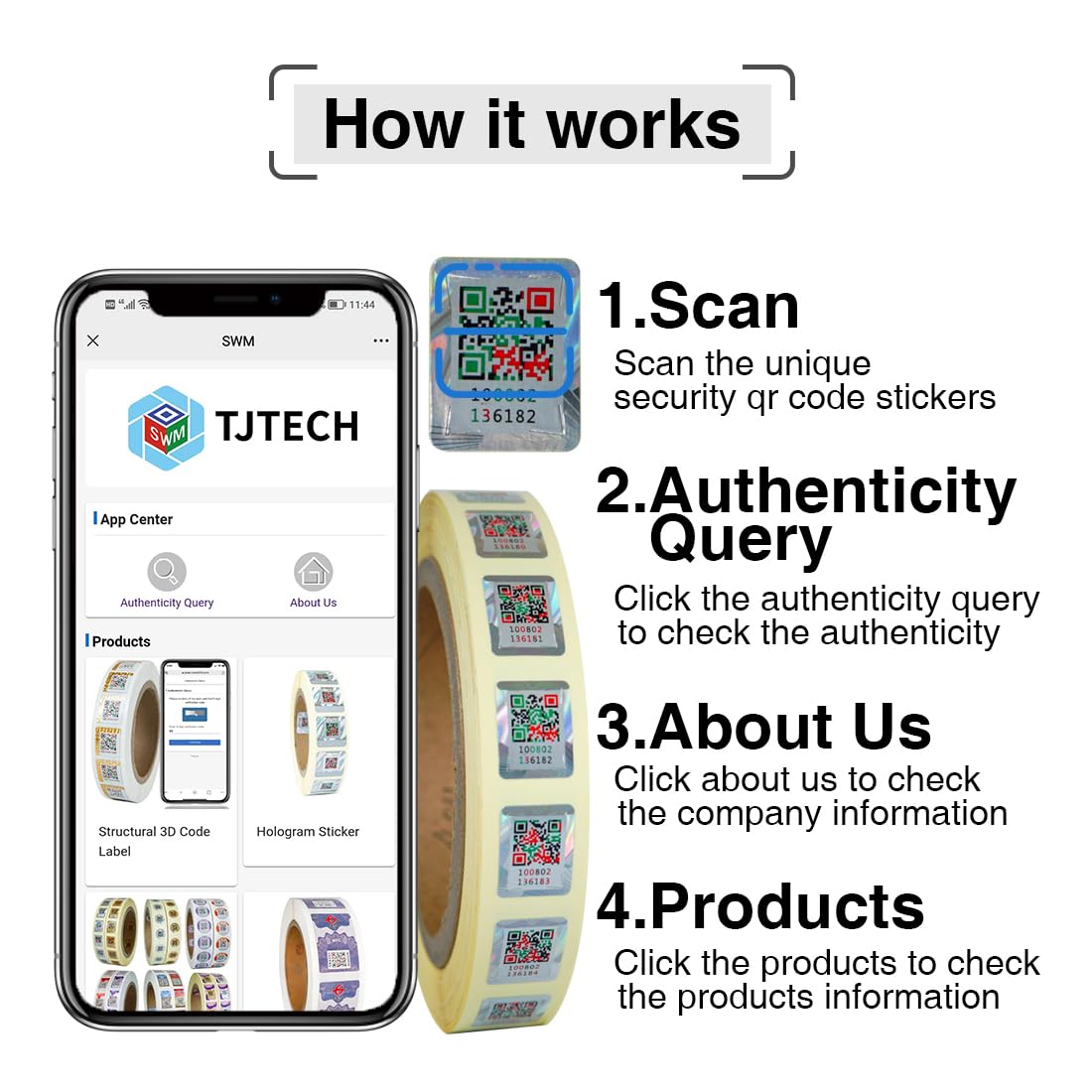 14 * 18mm Anti-Counterfeiting QR Code Labels Original Hologram Security Genuine Tag Authenticity Query Tamper Proof Stickers Silver