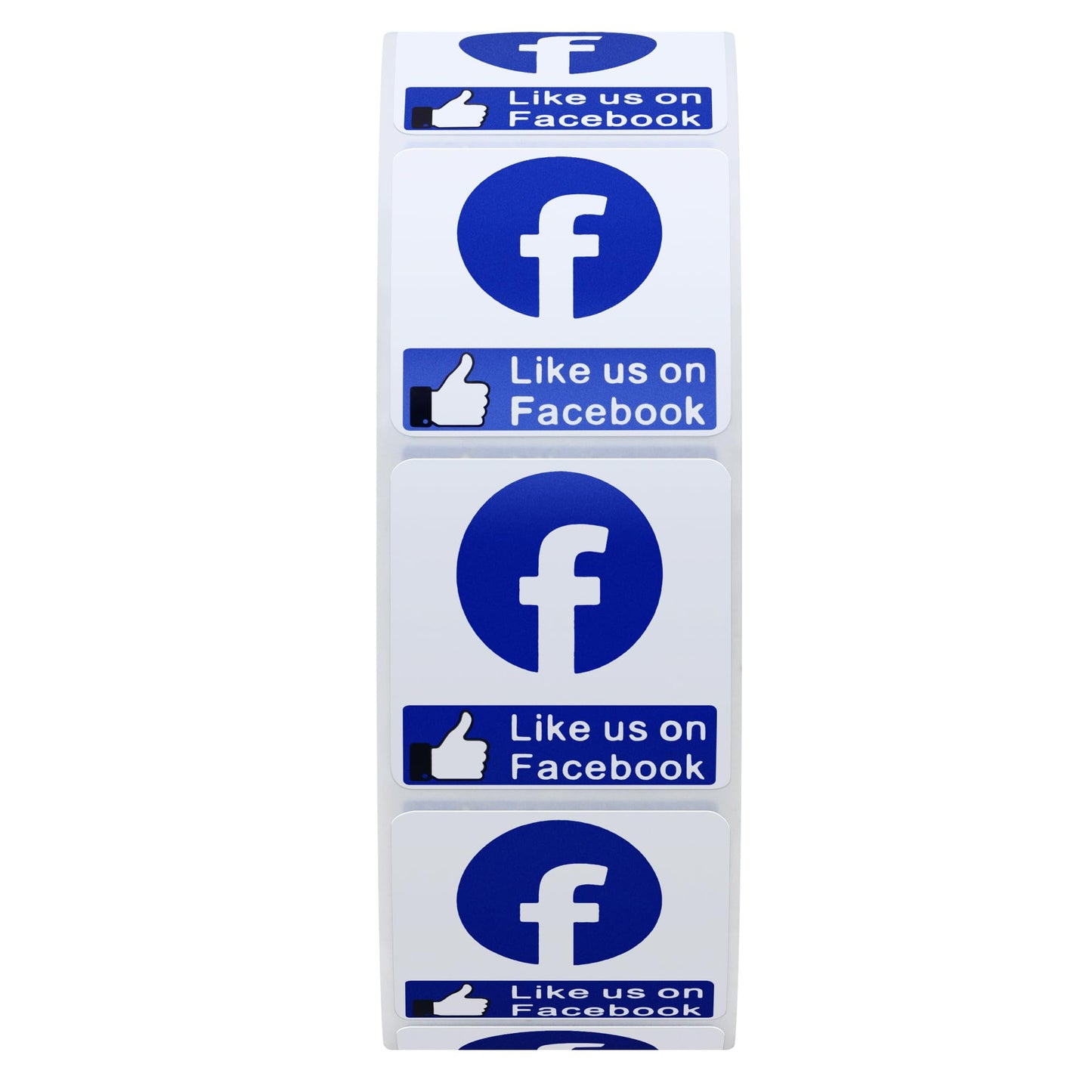 Hybsk Like Us On Facebook Labels 1 Inch Total 1,000 Labels on a Roll (Like Us On Facebook)