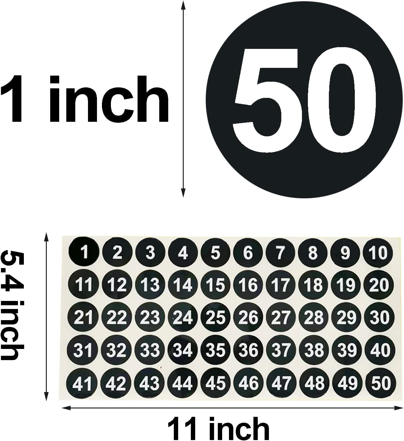 12 Sheets 1 to 200 Vinyl Number Stickers Consecutive Number Stickers 3 Sets 1 Inch Self-Adhesive Waterproof Labels Inventory Stickers Decal for Indoor Outdoor, Storage, Organizing, Classification Black,1",3sets(1-200)