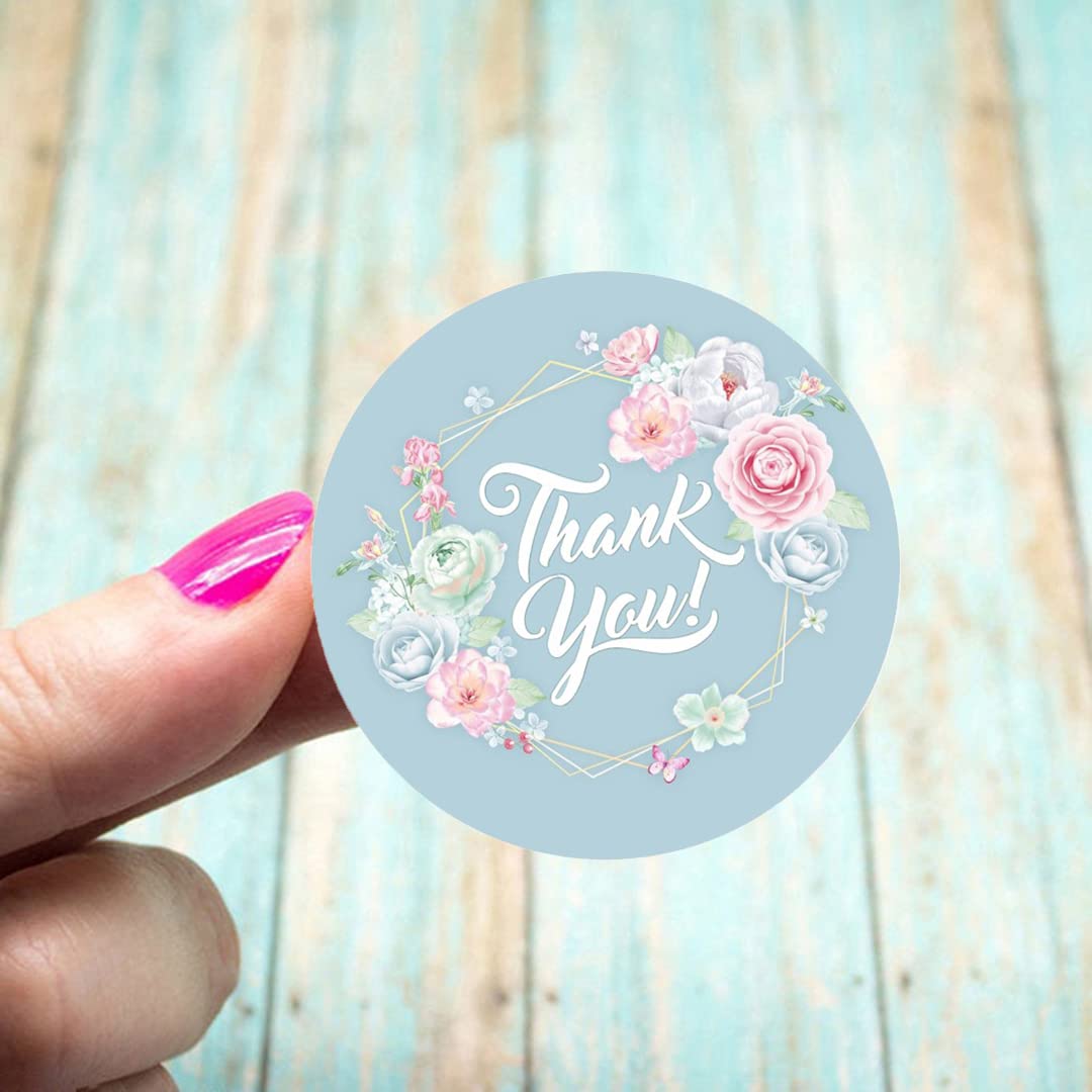 2" Round Thank You Label Stickers Decorative Sticker for Baby Shower Wedding Birthday Party Supplies - 50 Pack