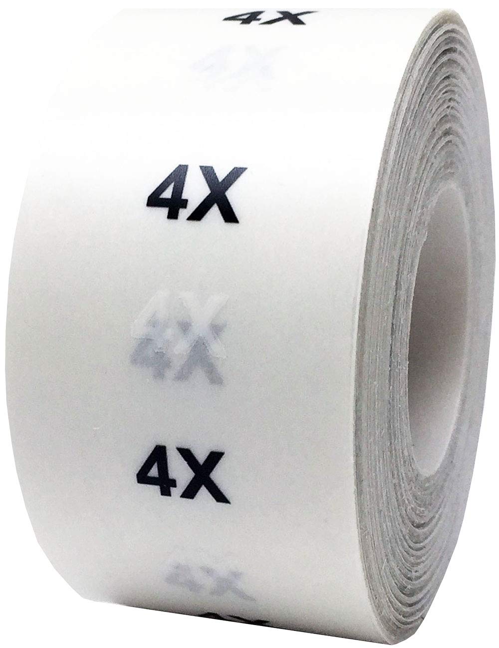 4X Modern Clothing Labels Size Strip Stickers for Retail Apparel 1.25 x 5 Inch 125 Adhesive Stickers 4x