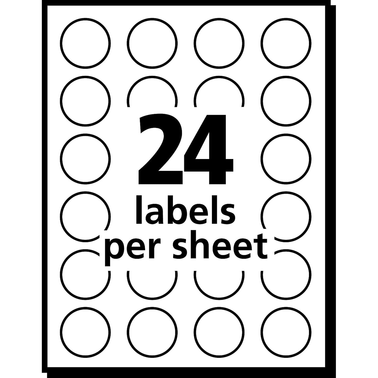 Avery 05462 Removable Labels, 3/4-Inch Round, 1008/PK, Yellow
