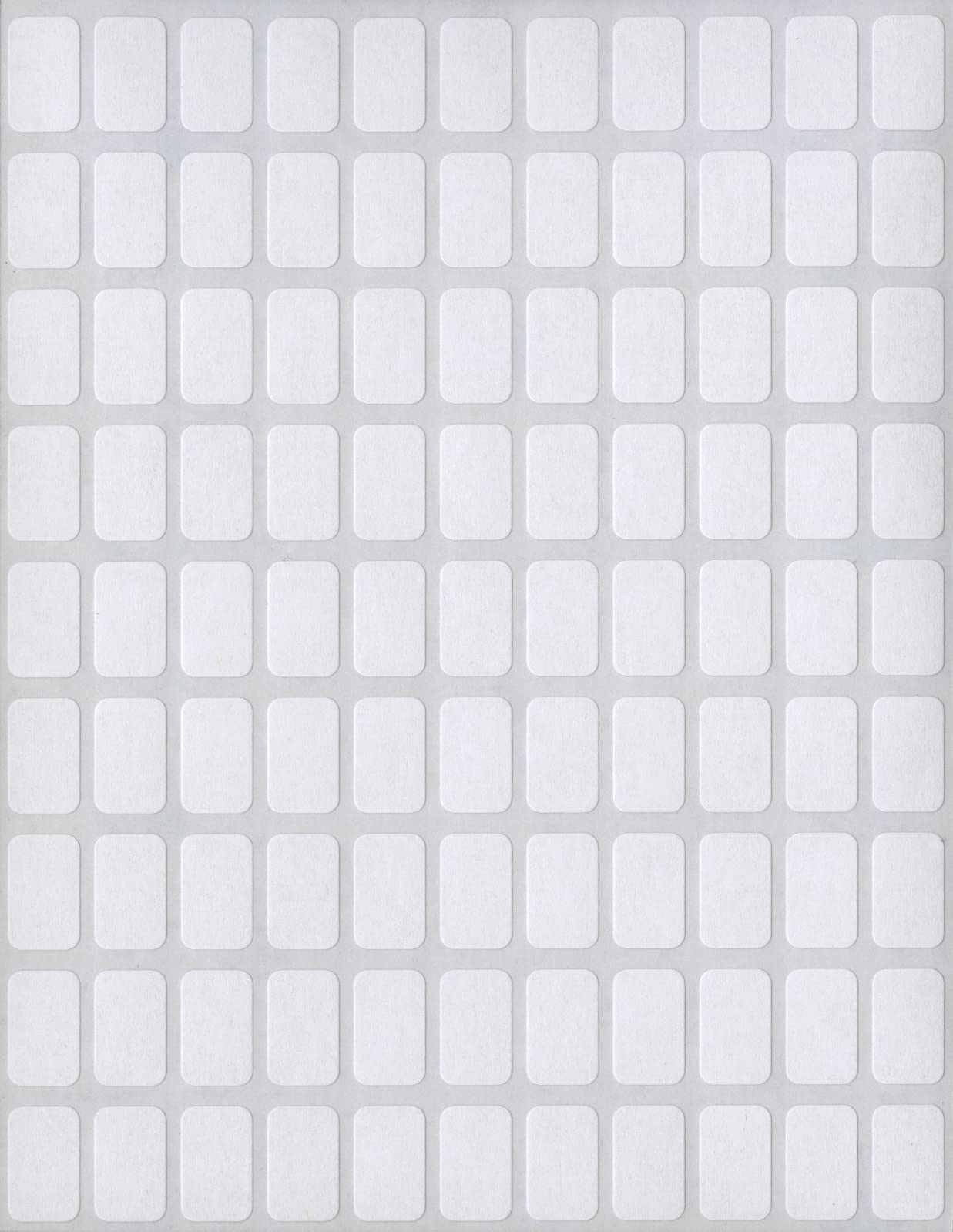 MACO White Rectangular Multi-Purpose Labels, 5/16 x 1/2 Inches, 1000 Per Box (MS-508)