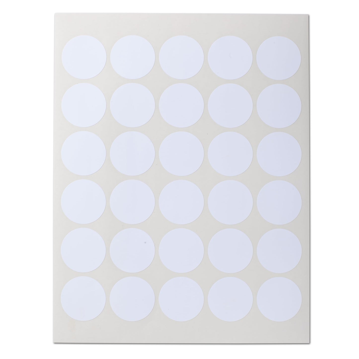 Waterproof Essential Oil Labels, 150 Circles, 1.5 Inch Diameter, Oil Proof, Highly Durable Blank Stickers