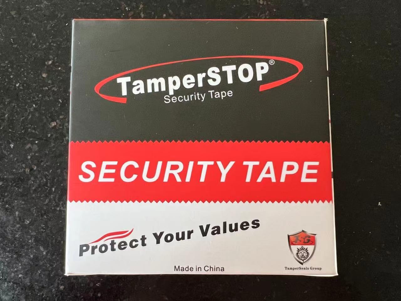 1 Roll Partial Transfer Tamper Proof Security Seal Tape (2 Inches x 55 Yards x 2 Mil, Do Not Break Seal “Caution/Void Open”, Red)