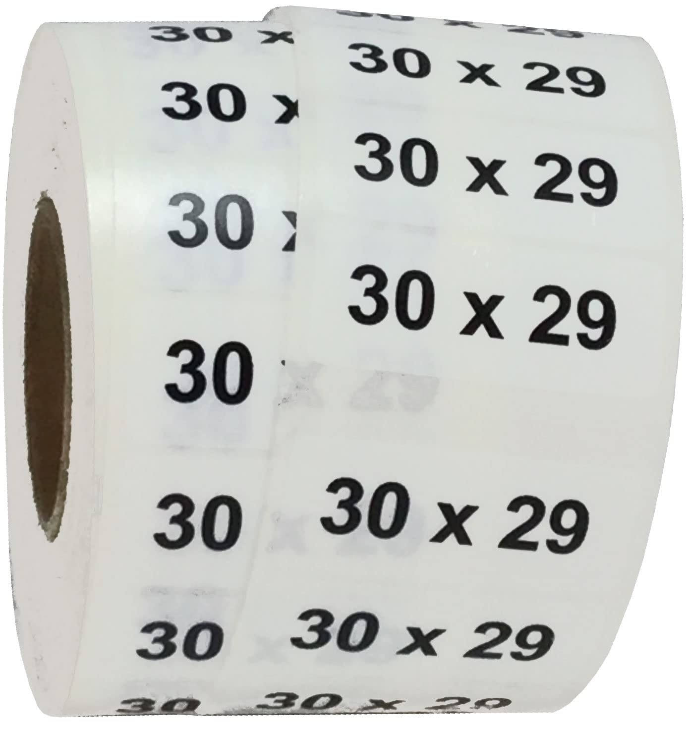 30 x 29 Men's Pants Clothing Size Strip Labels 1.25 x 5 125 Total Stickers 30 X 29