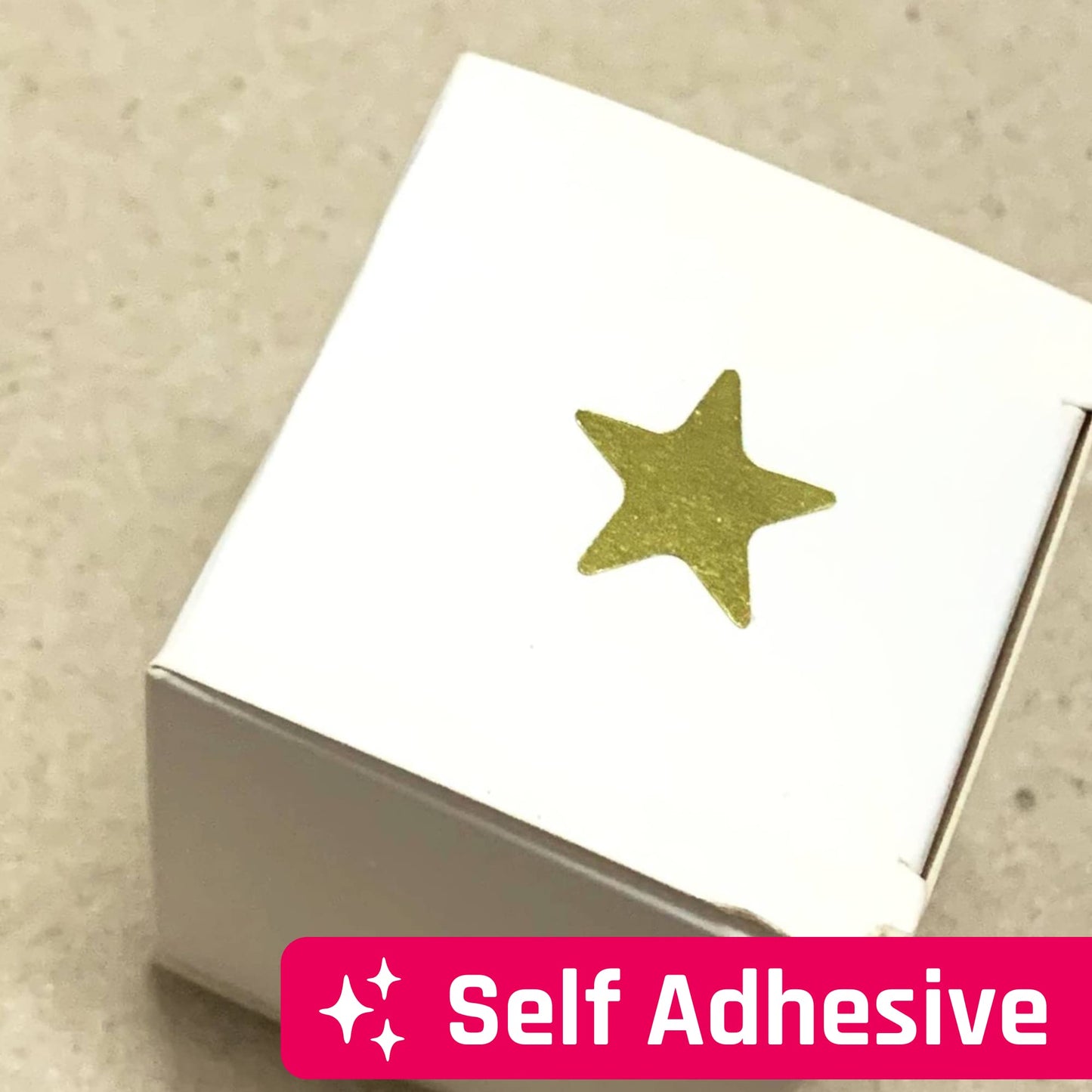 5000 Pack, Gold Foil Star Metallic Stickers, 0.6" Diameter 5000 Pack