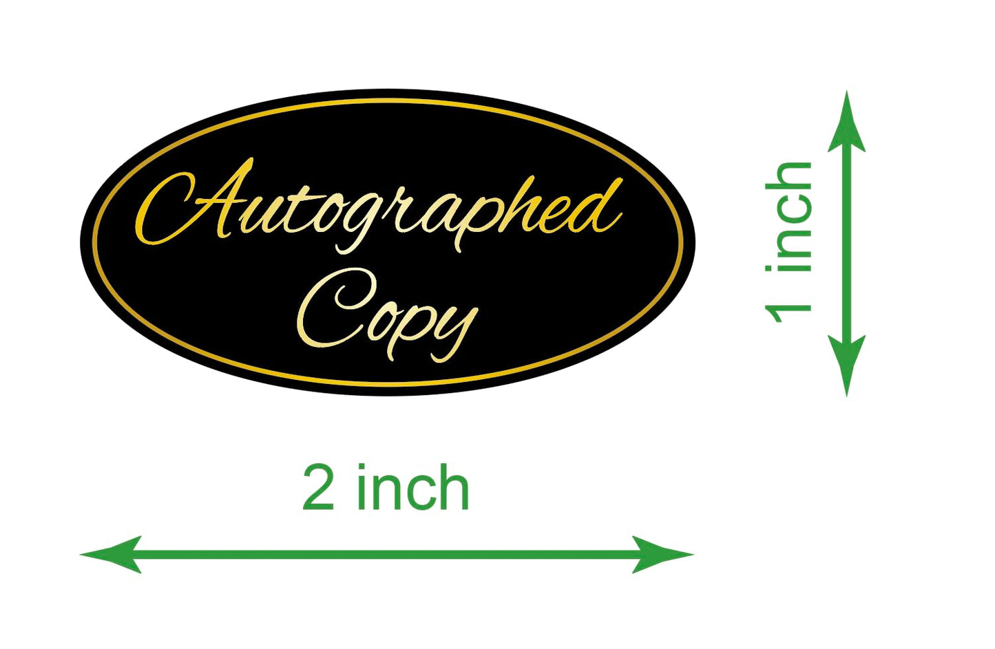 1x2 inch 300PCS Autographed Sticker Autographed by The Author Stickers for Paperback Books Novels