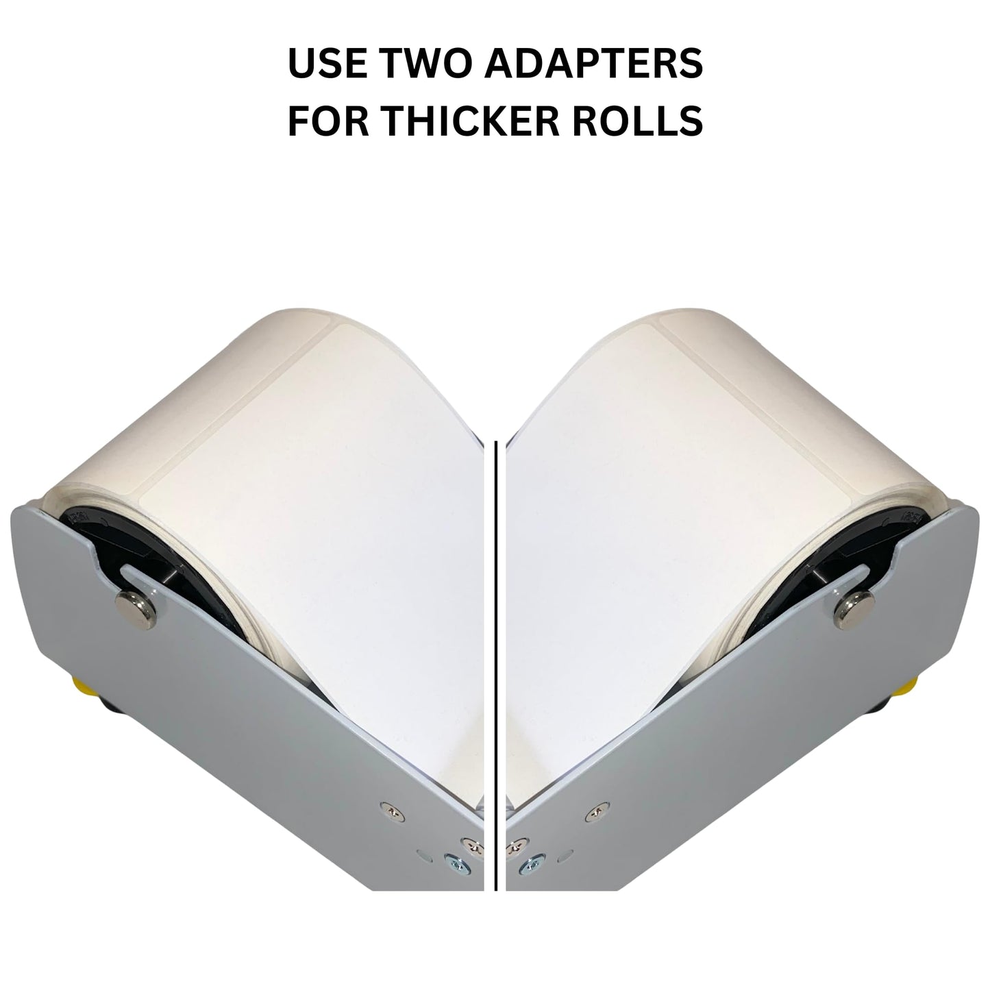 3" to 1" Core Adapter (1 Pair) for Label, Sticker, & Kraft Paper Rolls. Allows Label Rolls with 3" Cores to be Mounted on Dispensers - Compatible with 1" Axles 2 Pack