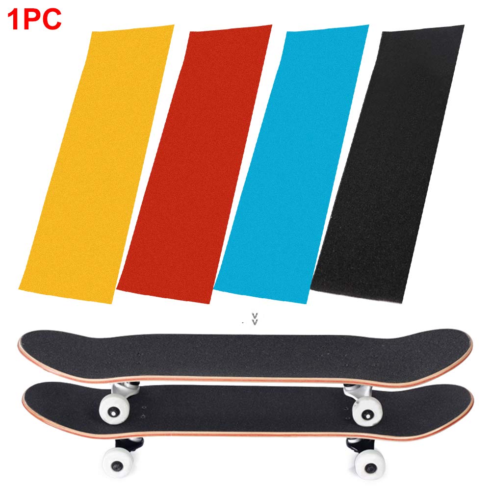 Kakalote Anti Slip Grip Tape, 9 × 33 inch Skateboards Sticker Waterproof Outdoor Grip Tape for Stairs Skateboards Scooters, Easy to Cut(Red) Red