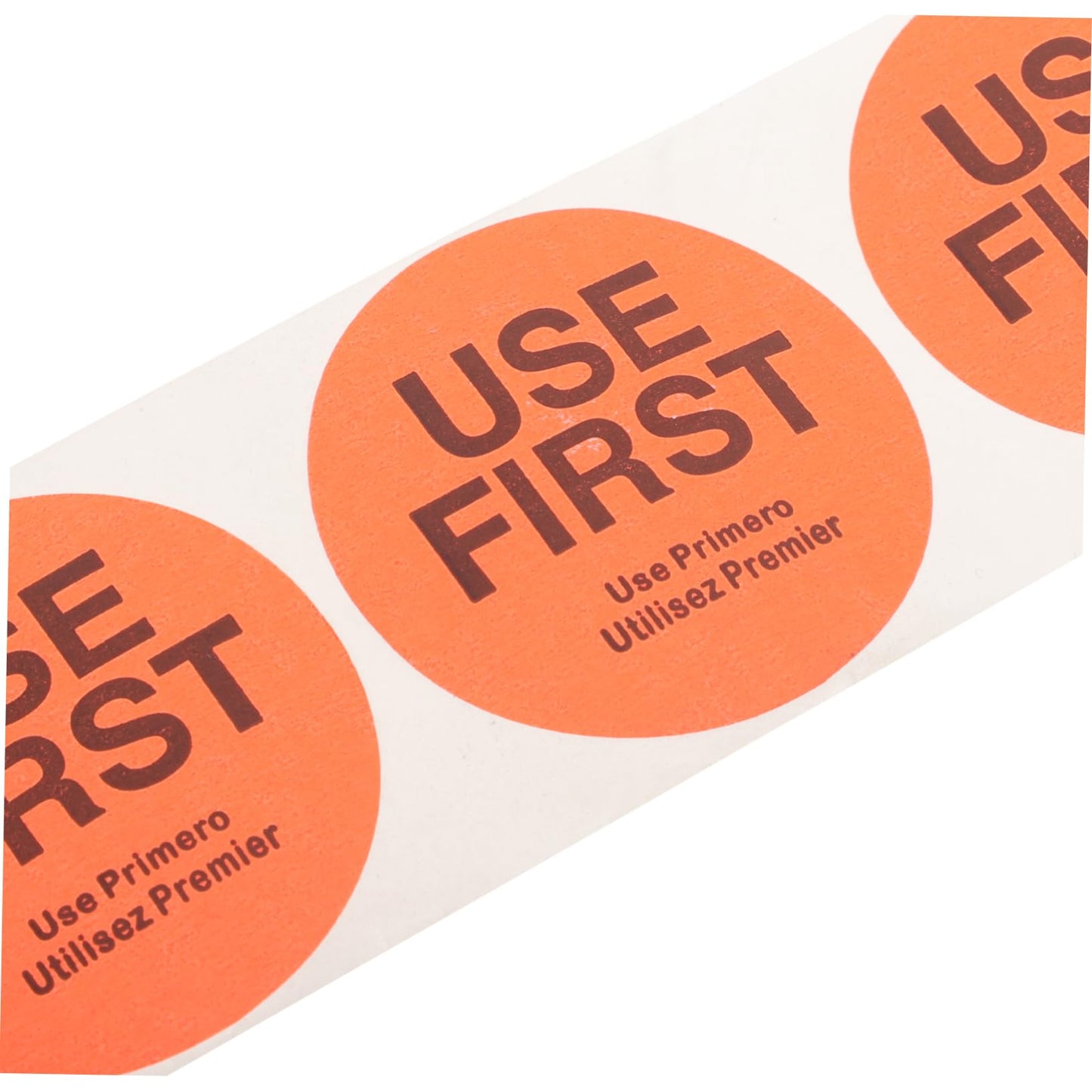 USE First Stickers Restaurant Food Service Labels Kitchen Inventory Control Permanent Labels Adhesive Fluorescent Kitchen Labels