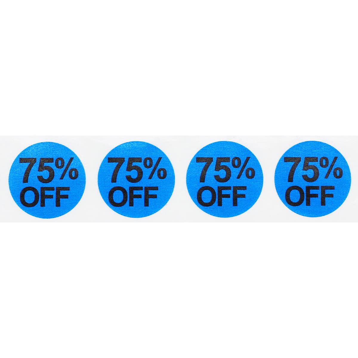 75% Percent Off Stickers for Retail 0.75 Inch 500 Adhesive Labels