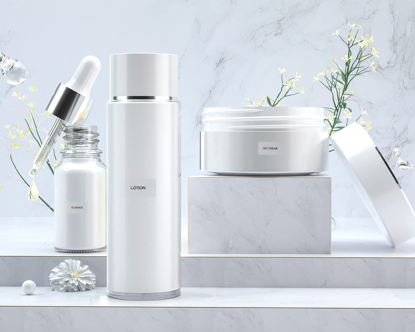 ONLYKXY 280pcs Clear Bathroom Labels Waterproof Beauty Organization Refillable Bottle Stickers Skin Care Product Sub-Bottling Label Shampoo Body wash Dispenser Sticker,Lotion Cream Toner Makeup Label