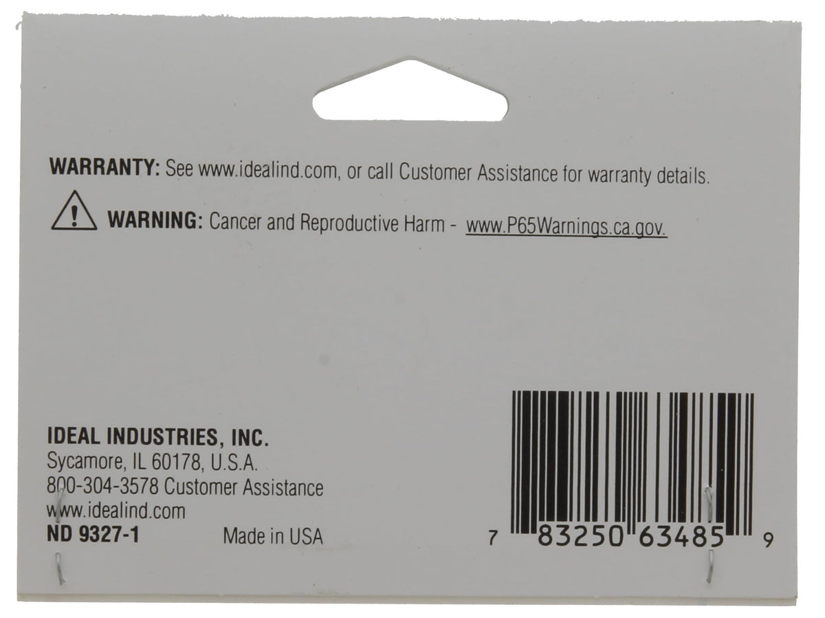 IDEAL INDUSTRIES 44-945 NEC Meter Disconnect Label, 2-1/8 in. x 9 in. Adhesive 5Pk