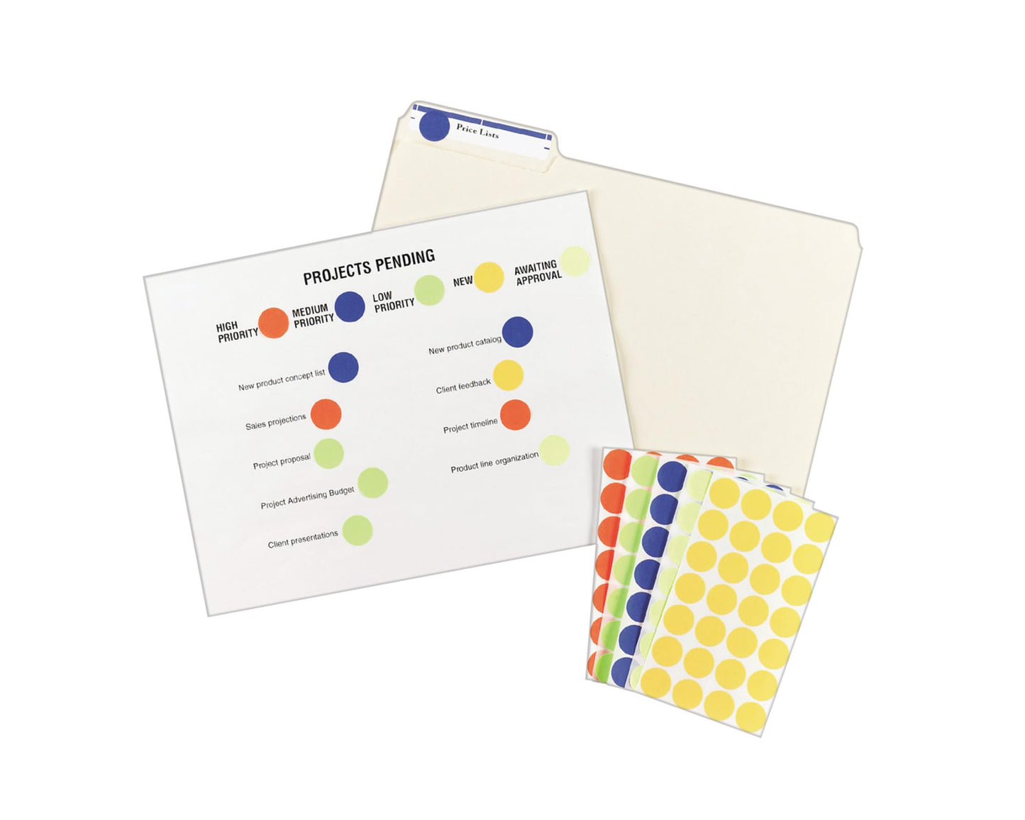 Avery Printable Color Coding Round Labels, 3/4 Inch Diameter, Orange, 1,008 Customizable Labels (05465)