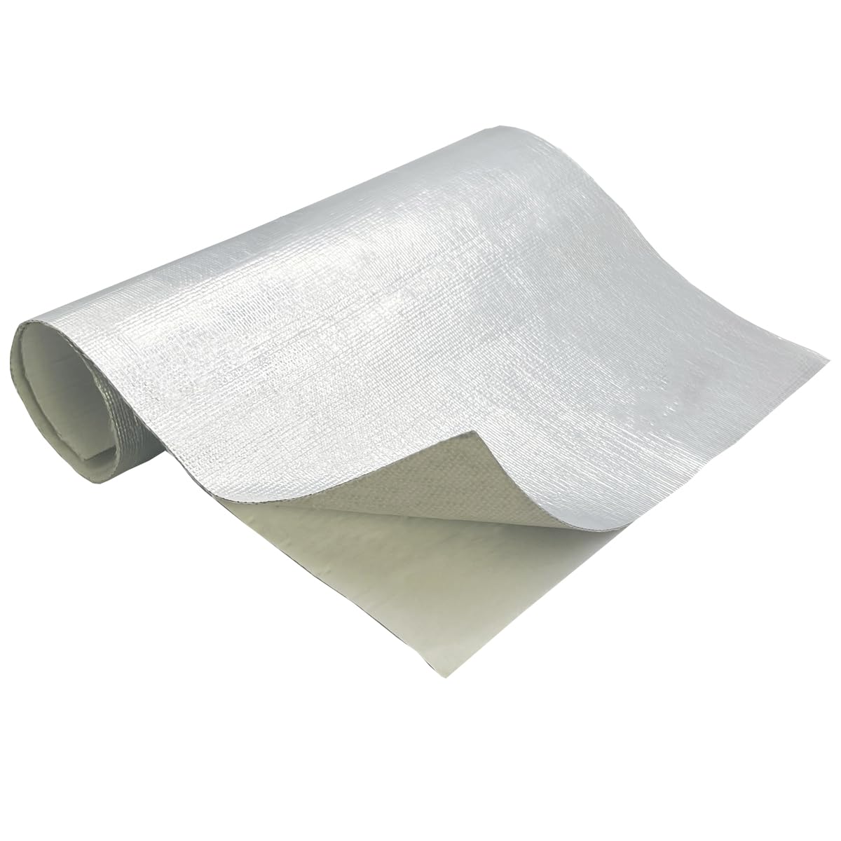 Aluminized Adhesive Backed heat shield tape 12'' X 47'' Thermal Barrier Blanket Mat 2000 Degrees High Temp Protection Material exhaust wrap 12'' X 47''