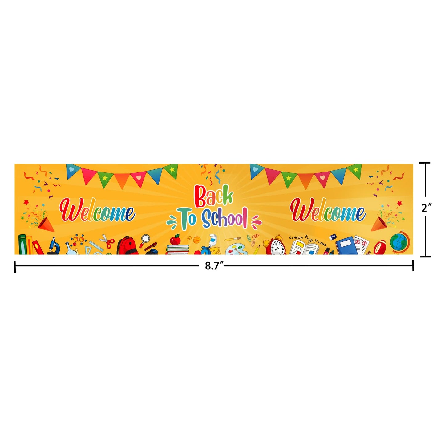 WaaHome Welcome Back to School Water Bottle Labels Decorations, 24pcs Waterproof Bottle Labels Stickers for Back to School Party Favors Supplies, Teacher Supplies for Kindergarten Preschool Elementary Back to School-1