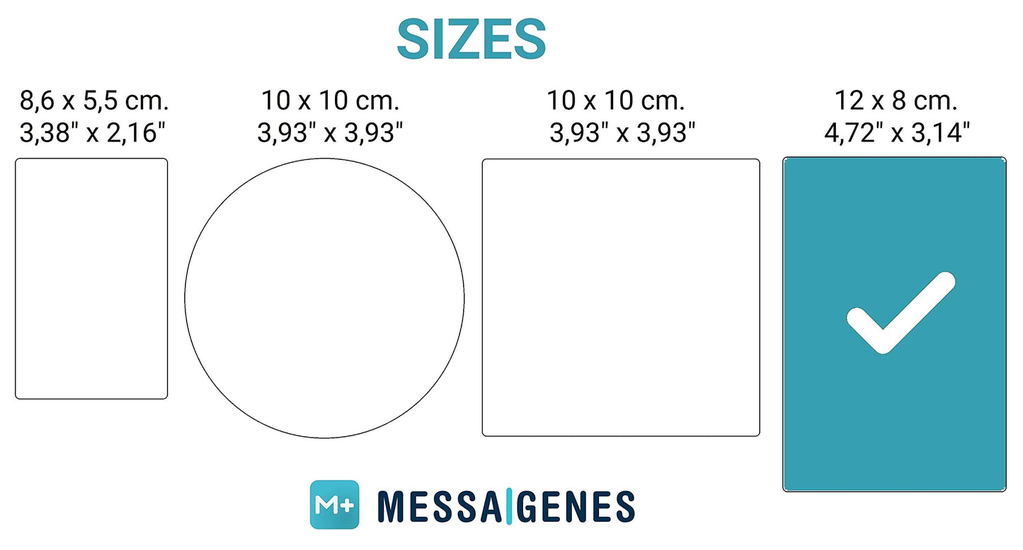 MESSAGENES Customizable Facebook QR NFC Sticker | Boost Followers | Reusable QR | 1 Rectangular Unit | Premium Quality | Ideal for Business, Showcase, Store, Wall or Window 1x Facebook Rectangular 4.72" x 3.14"