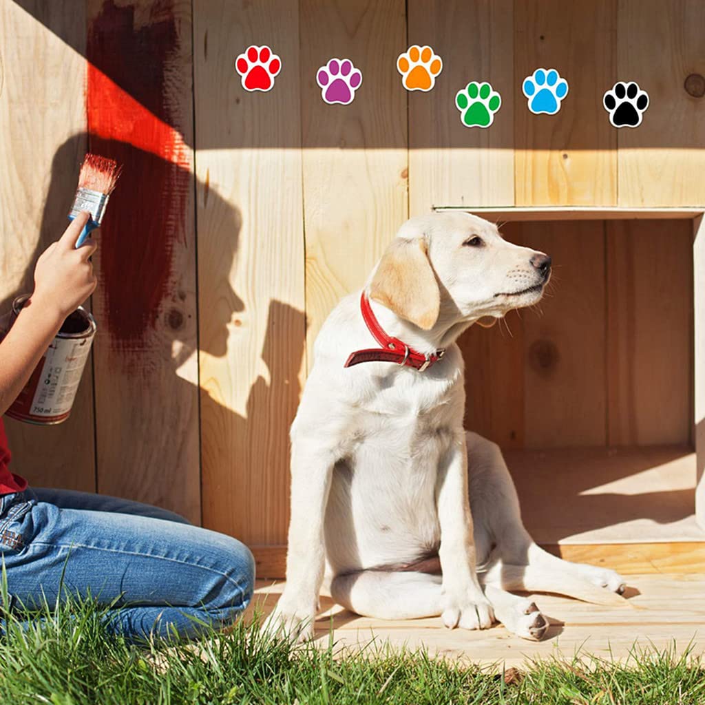 Paw Print Sticker,Dog Puppy Pet Paw Print Self-Adhesive Label Decal Envelope Seal Paster Sticker for Party Decoration(1000pcs,1.5")