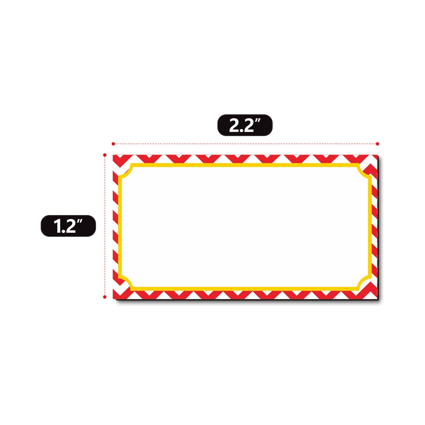 Magnetic Dry Erase Labels Name Plates White Board 40 Labels 8 Colors,2.2" x1.2" 2.2"x1.2"
