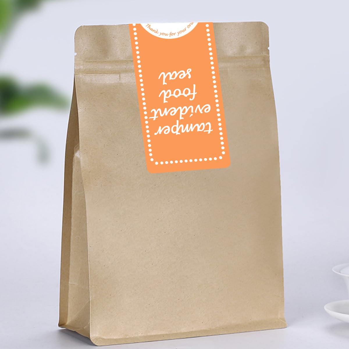 Safe Secure Tamper-Evident Labels - 6x1.5 Inch Food Seal Stickers, 300 Pcs