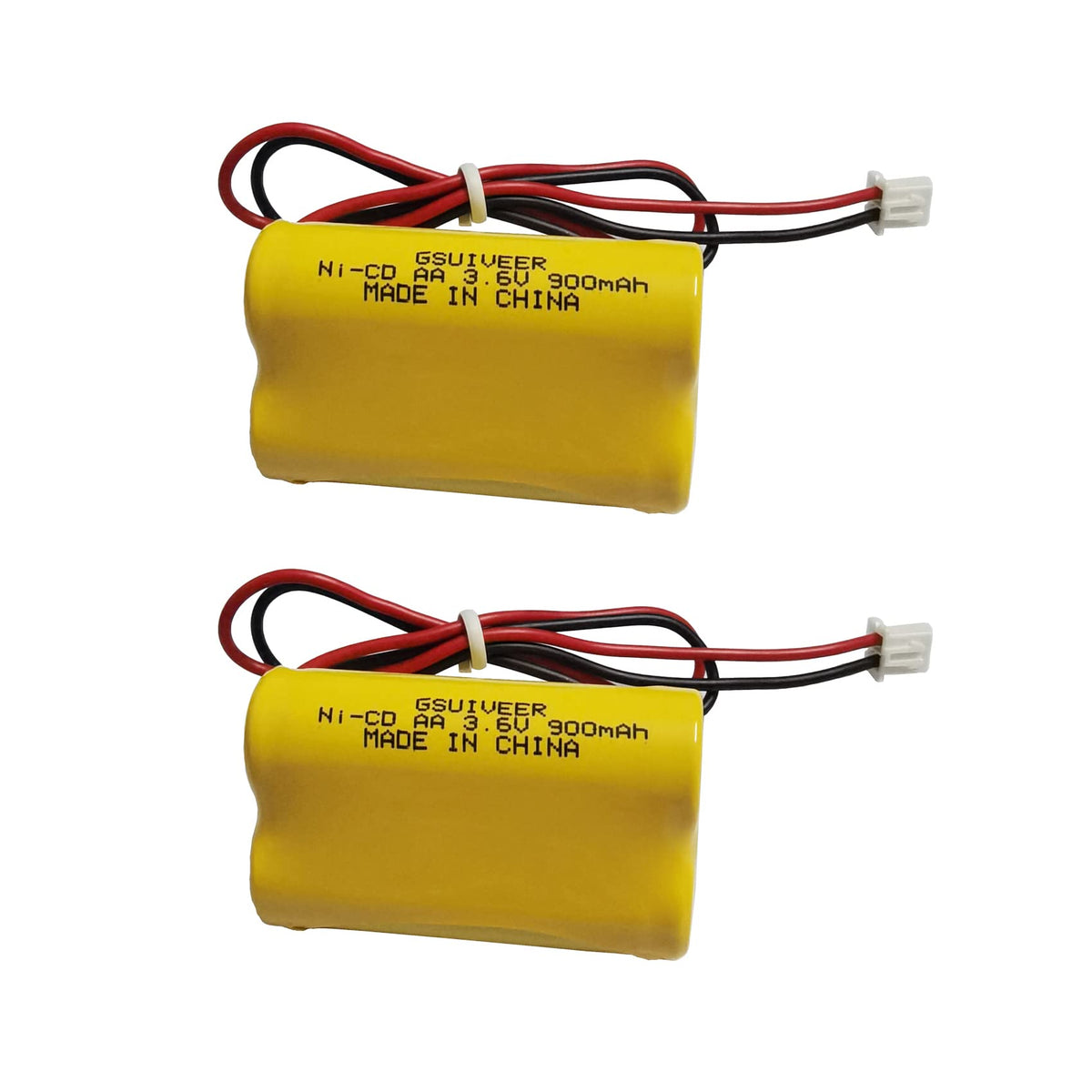 3.6V 900mAh Ni-Cd Exit Sign Emergency Light Battery Pack Compatible Unitech 6200RP Lowes OSA230 Lowes 253799 Unitech LEDR-1 (5 Pack)