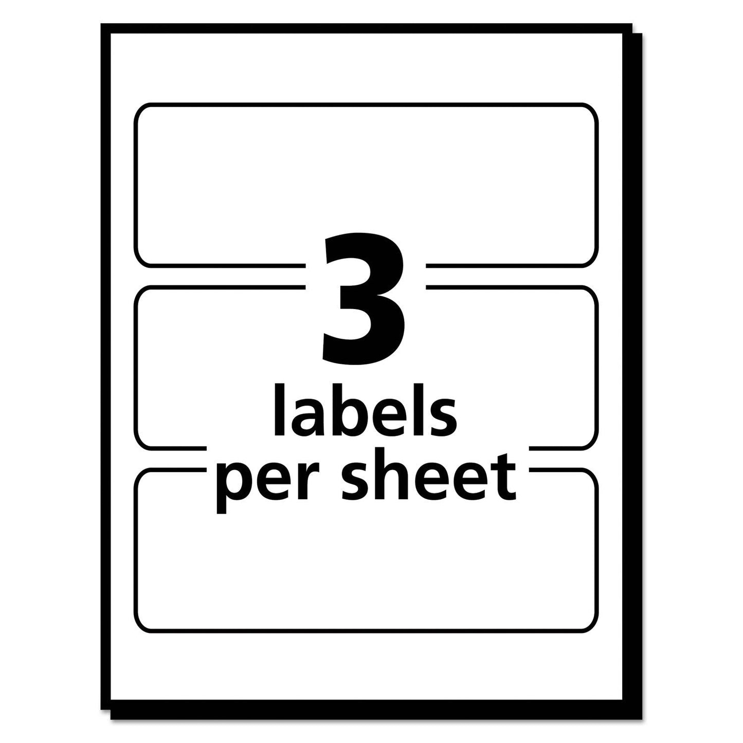 Avery 05452 Removable Multi-Use Labels, 1 1/2 x 4, White, 150/Pack