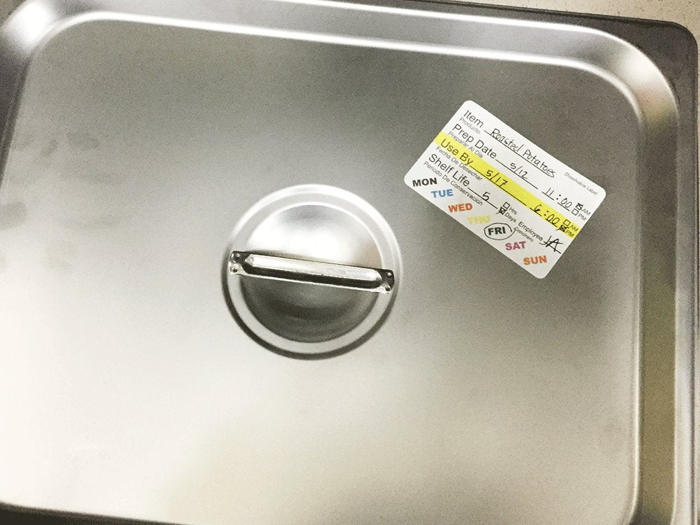 InStockLabels Dissolvable Food Labels - 2” x 3” (500 Labels) - Rotation Food Stickers for Kitchen & Restaurant Supplies - Ideal for Jar, Containers and Freezer Storage, Kitchen Stickers 500