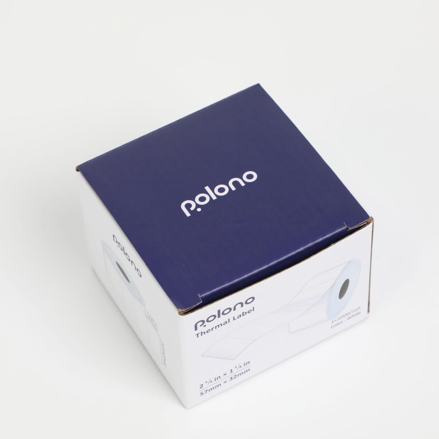POLONO Genuine 2.25" x 1.25" Direct Thermal Label, Self-Adhesive Address Shipping Thermal Label, Barcodes, Address Postage Labels Compatible with POLONO PL80E, PL70E, PL60 Label Printer (1000 Labels) 2.25×1.25