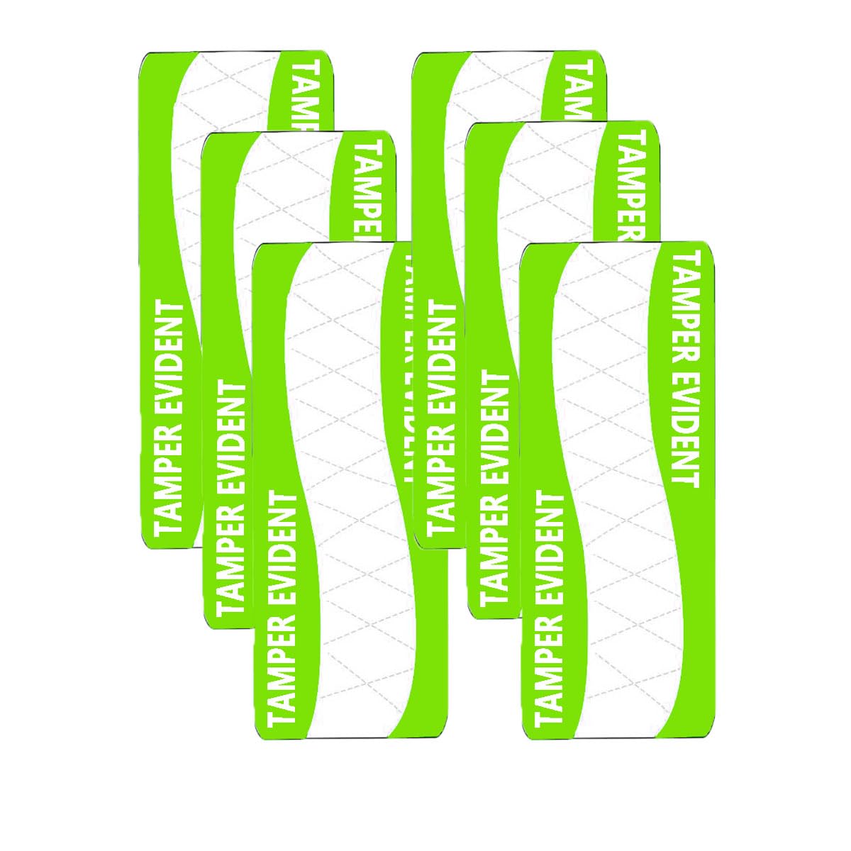 Tamper-Evident Direct Thermal Label, 2.2" x 6" Tamper-Evident Food Sealed for Freshness and Safety Labels,Package Sealed for Drink,Gift Packing(Pack-300)(Green)