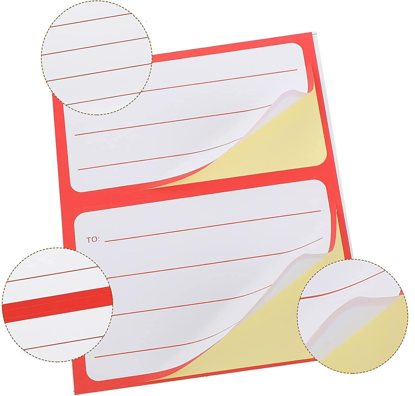 100 Self-Adhesive to/from Address Mailing Labels, Perfect for Boxes, Envelopes, and Shipping (4.5x3.5 Inch).