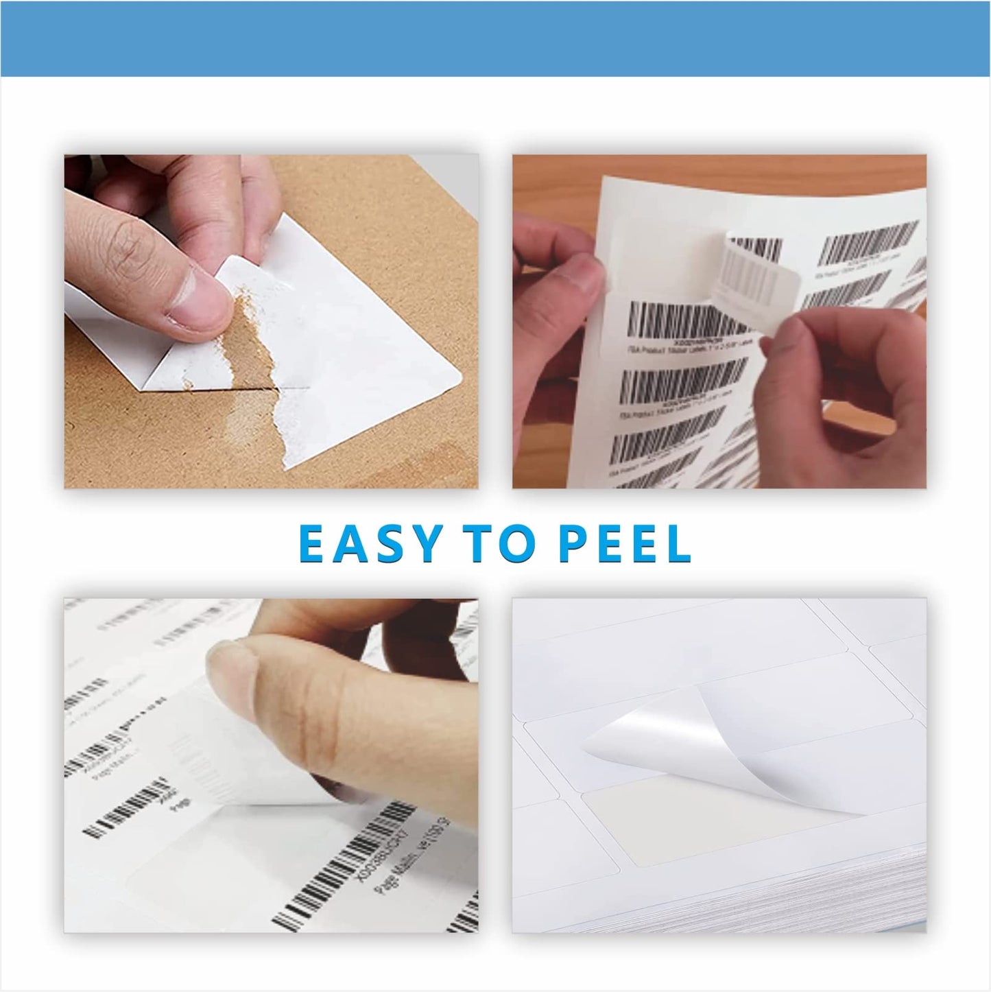 Address Labels, JIQEZNL Premium 1" x 2-5/8" Mailing Labels for Envelopes, 900 Address Label Sticker Paper for Laser/Ink Jet Printer, White Blank Printable Sticker Labels 30 Per Sheet 8.5"×11" 1" x 2-5/8" | 30 Sheets