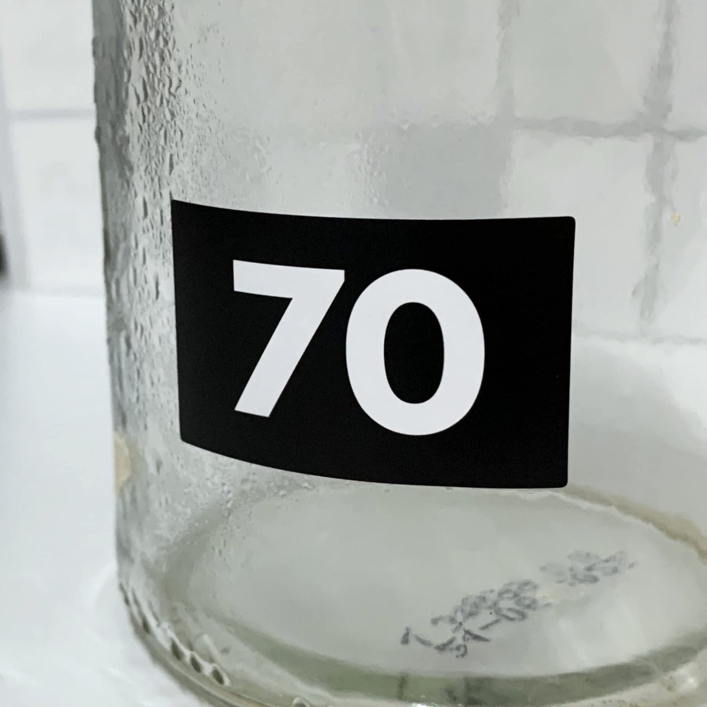 15 Sets, 1-100 Number Stickers Waterproof Vinyl - 1.5" x 1", White Numbers 15 sets (1500 pieces)