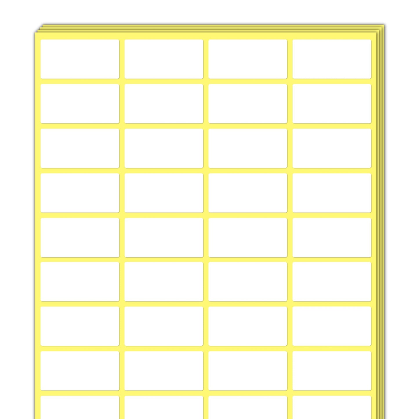 1000 Pieces, 2 x 1 inch - White Labels Stickers to Write On, Blank Stick On Adhesive Sticky Labels