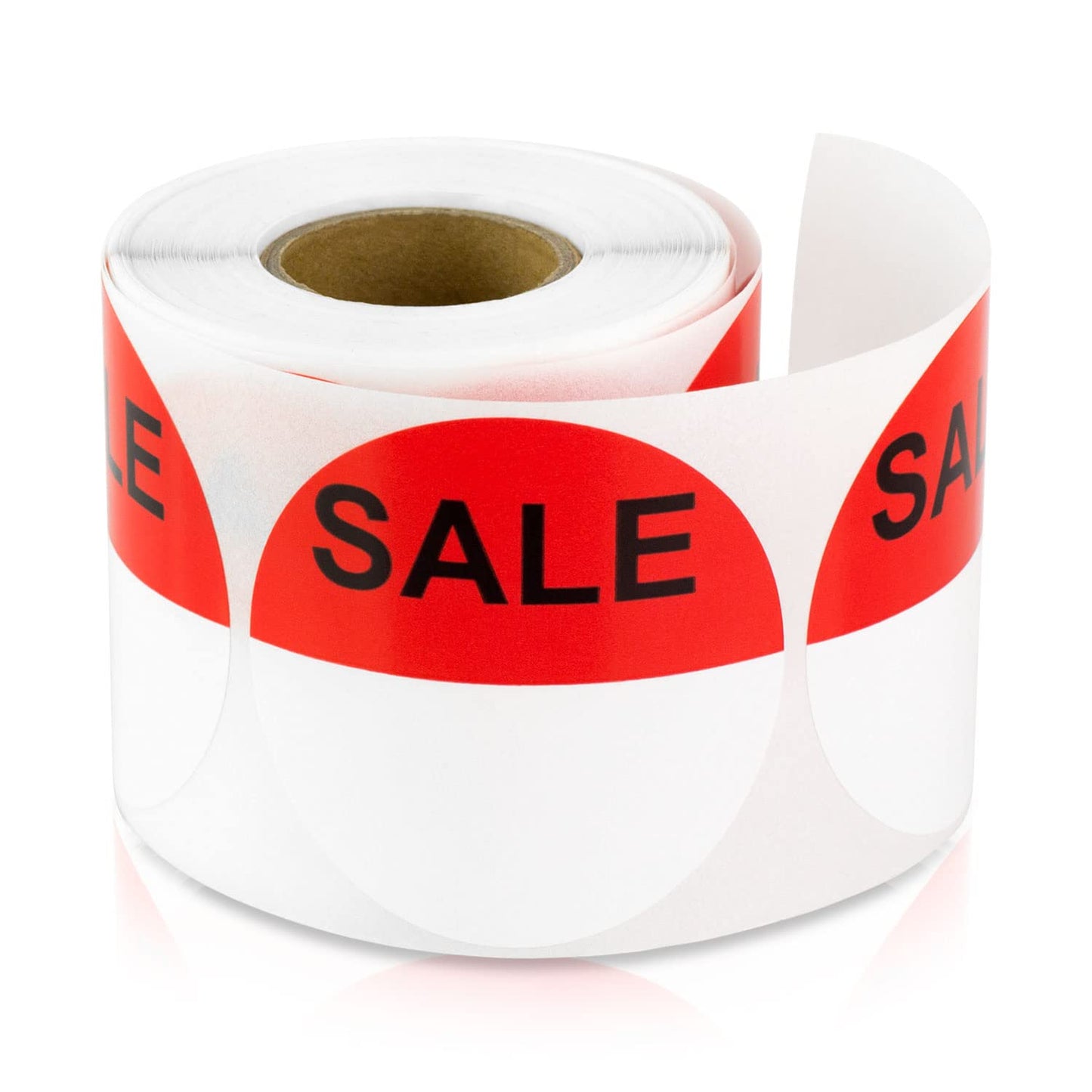 300 Price Labels - 2 inch, Round, Sale Price Stickers with Write-on Space, Yard/Garage Sales, Retail Store, Self-Adhesive Circle Dot Semi-Glossy Discount Pricing Labels 300 Labels Red