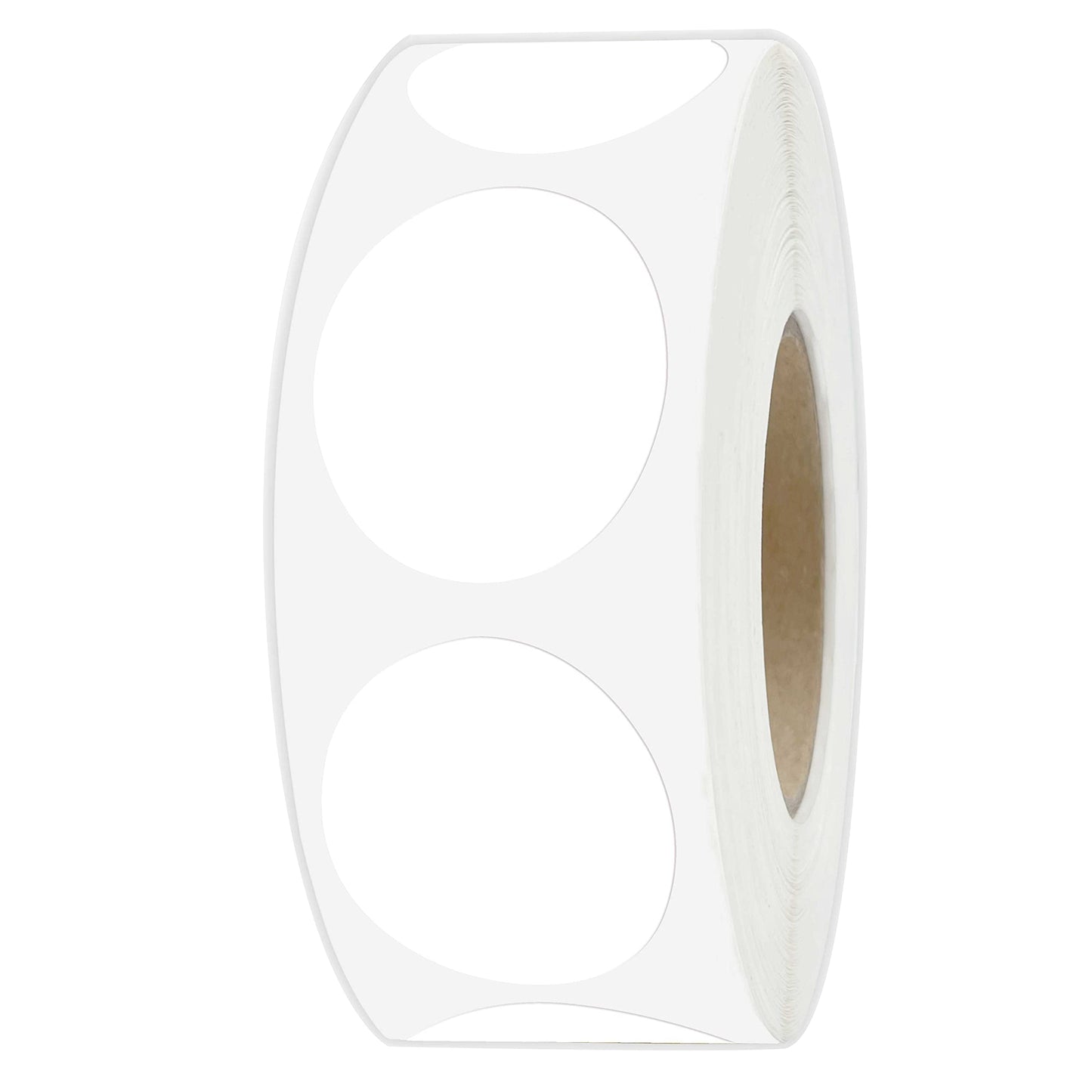 PARLAIM 1" White Round Color Coding Circle Dot Labels on a Roll, 1000 Stickers, 1 inch Diameter 1 Roll-1000PCS