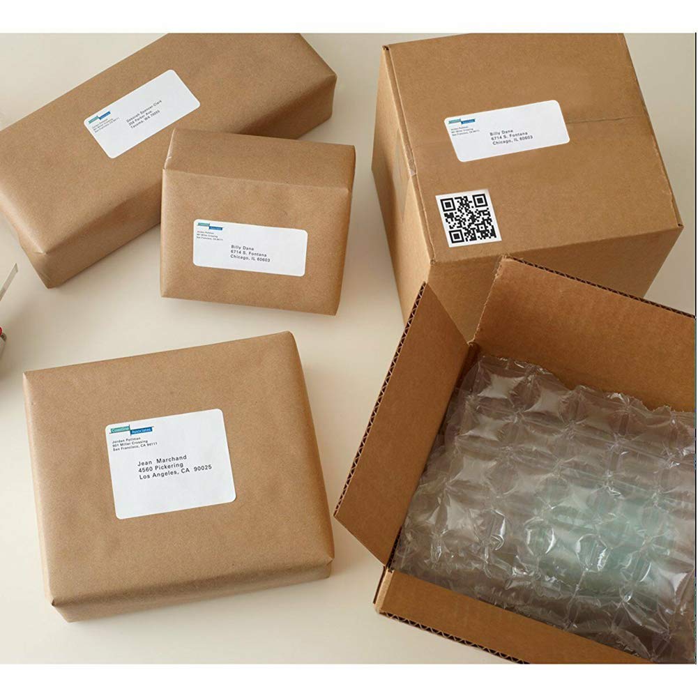 RyhamPaper White Sticker Labels, 30-UP 1" X 2-5/8" Shipping Address Labels Adhesive FBA Labels Stickers (100 Sheets - 3000 Labels) 100 Sheets | 3000 Labels 1" x 2-5/8" | 30 UP