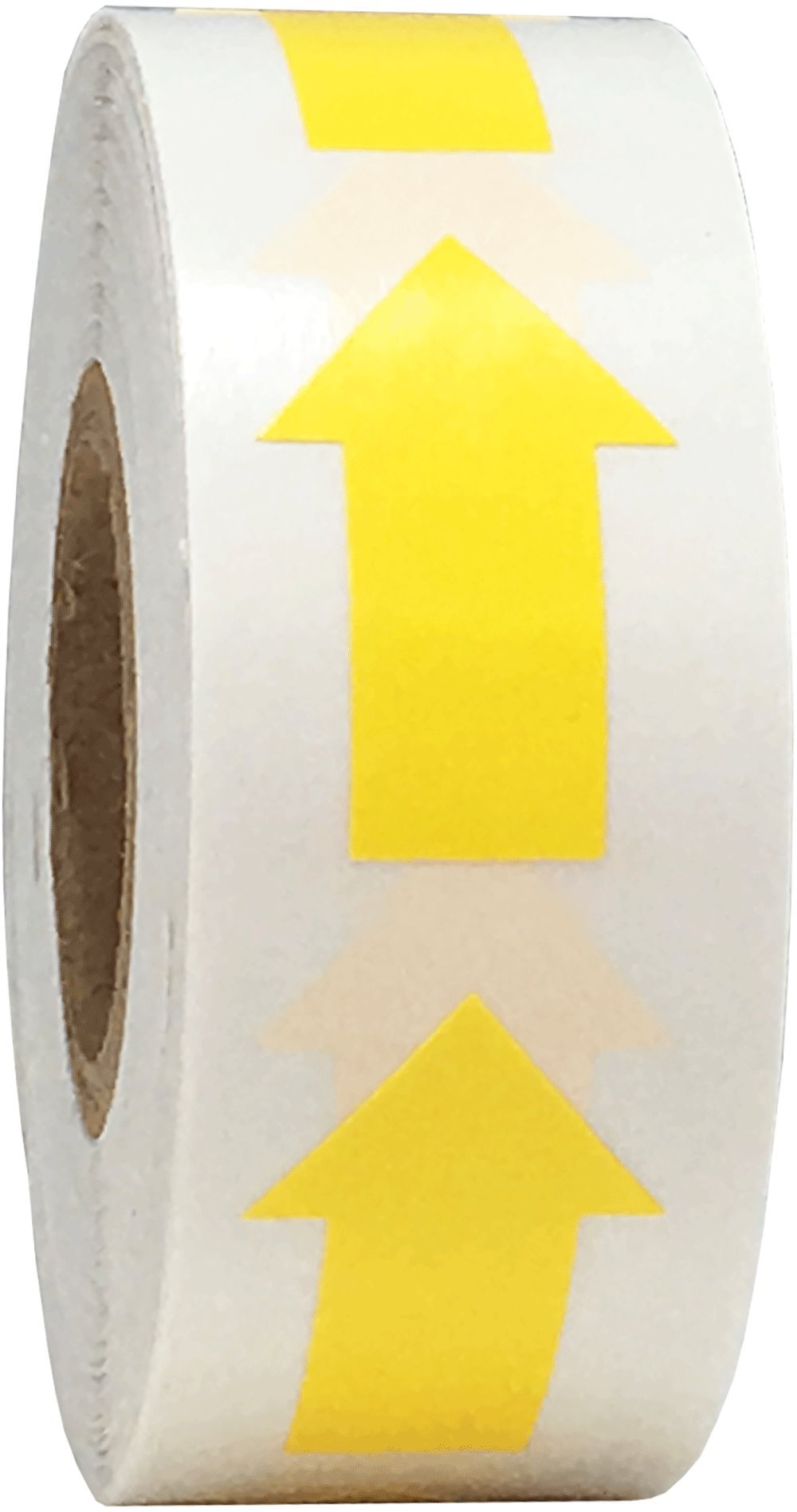 InStockLabels.com Color Coding Arrow Labels Yellow for Organizing Inventory 1 x 5/8 Inch 500 Total Adhesive Stickers