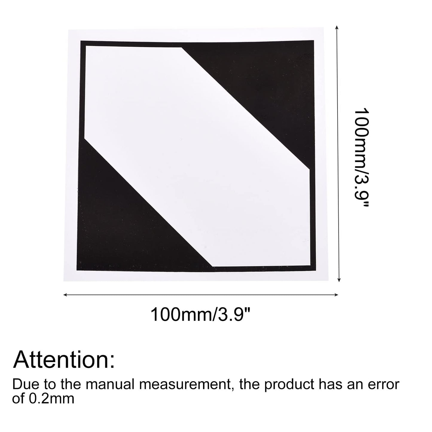 MECCANIXITY Square Shipping Labels Transport Stickers Limited Quantity of Dangerous Goods with Black Words 3.9 x 3.9 inch Pack of 100