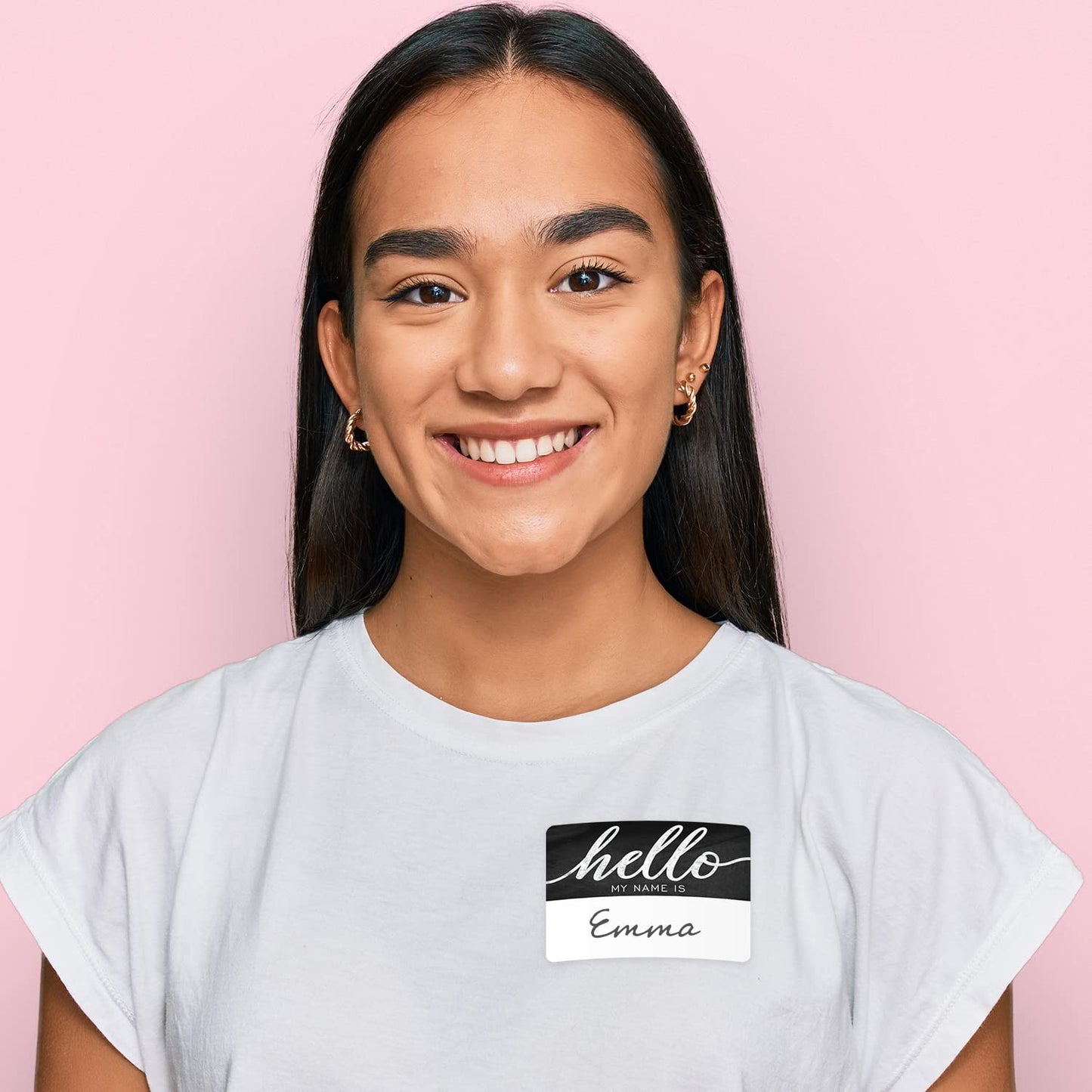 Hello My Name is Chalkboard Style Stickers / 250 Trendy Fill in Name Tag Labels / 3" x 2" Modern Classroom Stickers/Made in The USA Chalkboard Design