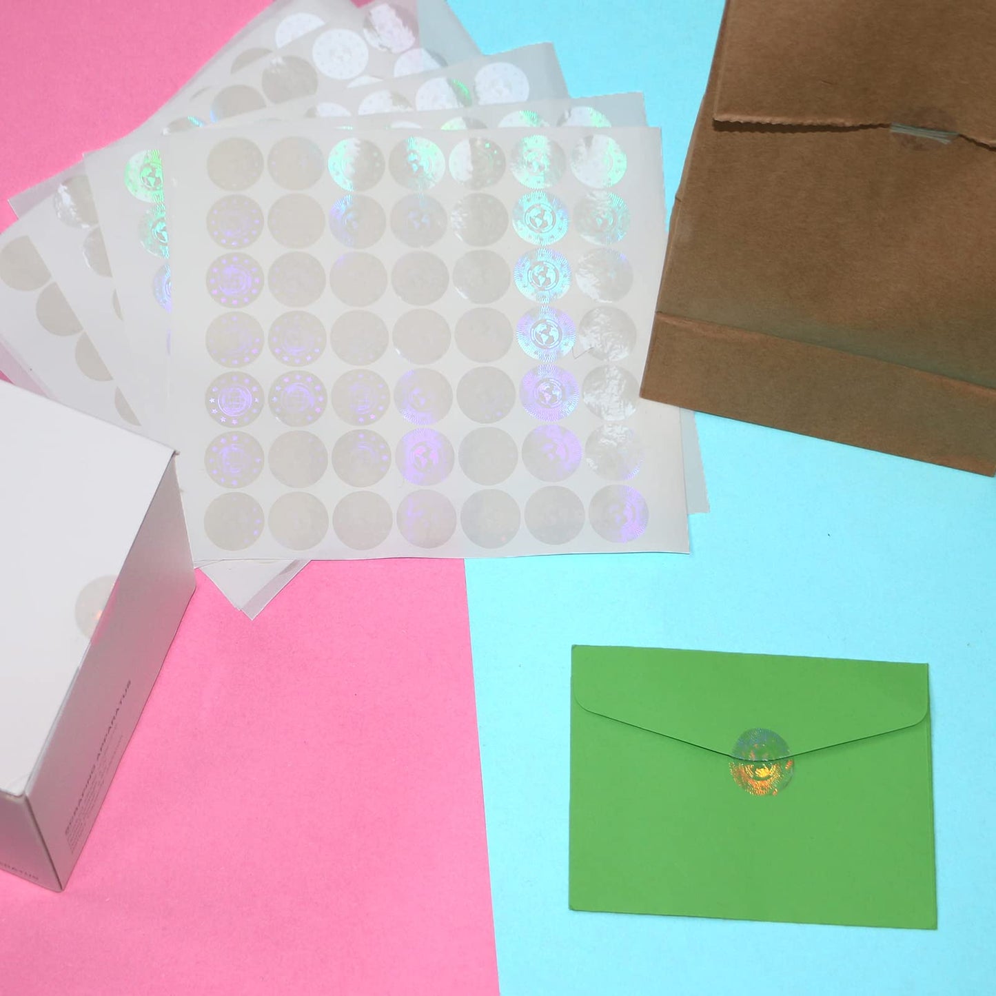 Tamper Evident Labels Hologram Transparent Blank Crystal Clear Sealing Package Seal Self Adhesive Security Warranty Void Tamper Proof Stickers Round 0.8 inch Diameter(320pcs) 1-320pcs