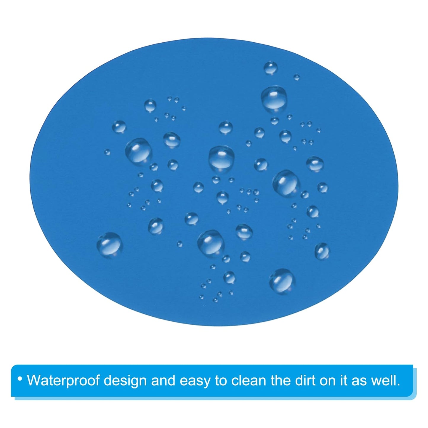 PATIKIL 5" Round Floor Sticker, 20 Pack Floor Spot Marker Self Adhesive Waterproof Vinyl Line Up Sign Decorative Stickers for Classroom, Ice Blue 5"