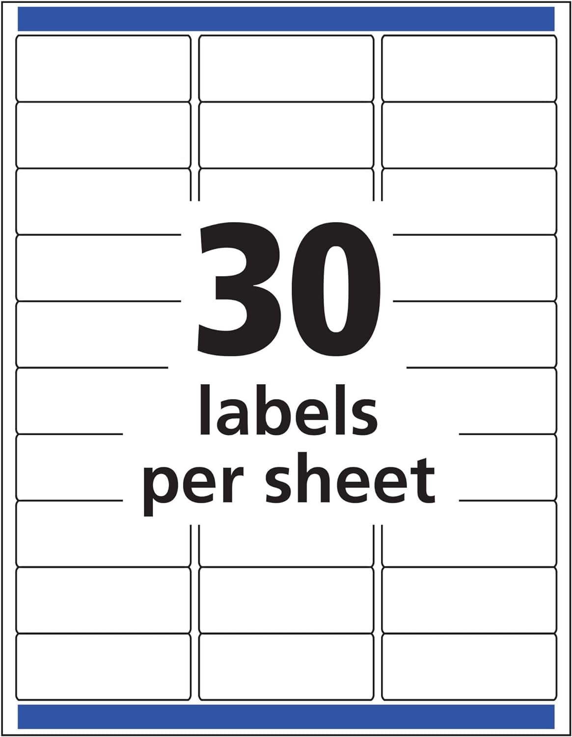 Avery Easy Peel Clear Address Labels for Laser Printers, 1 x 2.625, 2 PK (15660)